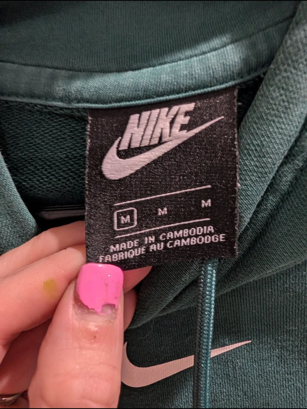 Nike Deep Teal Pullover Hoodie with Swoosh